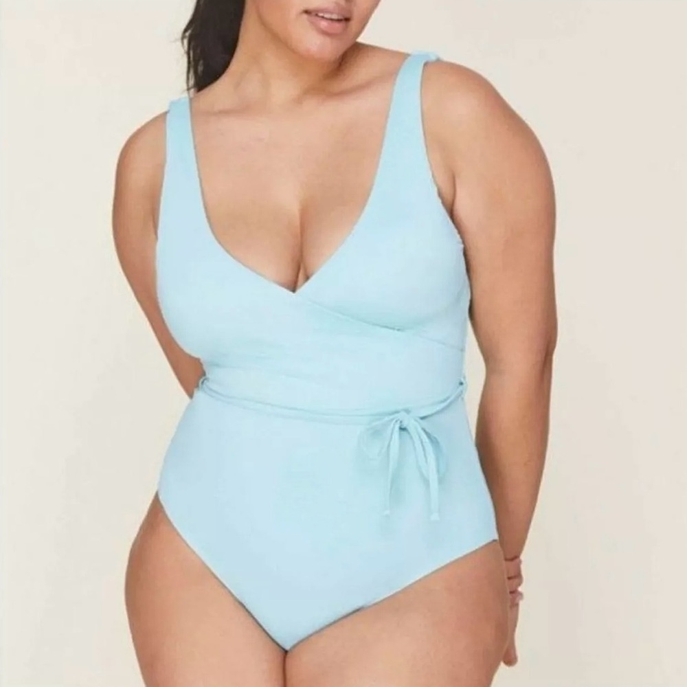 Andie - Light Blue Belmar One Piece Swimsuit